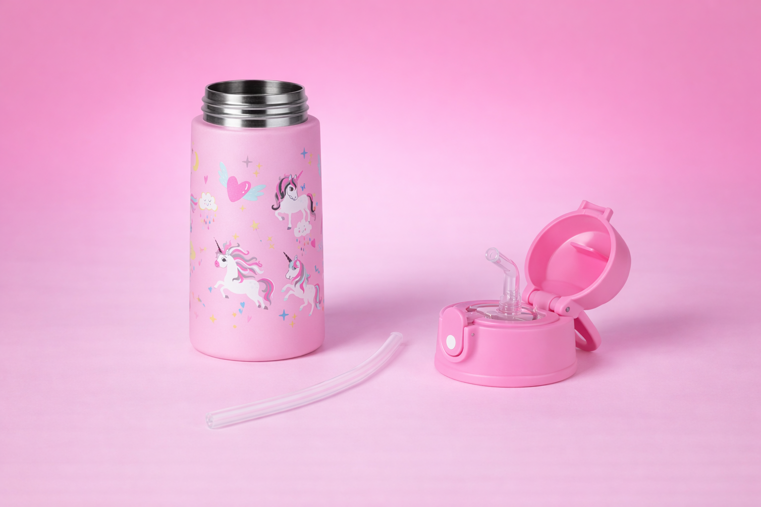 Bidon SOVENTI Unicorn Róż 400 ml — zdjęcie 3